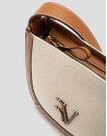 Iera Crossbag shoulder bag in canvas and ... | Roberto Verino