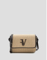 Vera Crossbag bag in beige and brown leather | Roberto Verino