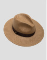 Sombrero fibras vegetales tostado con cinta ... | Roberto Verino
