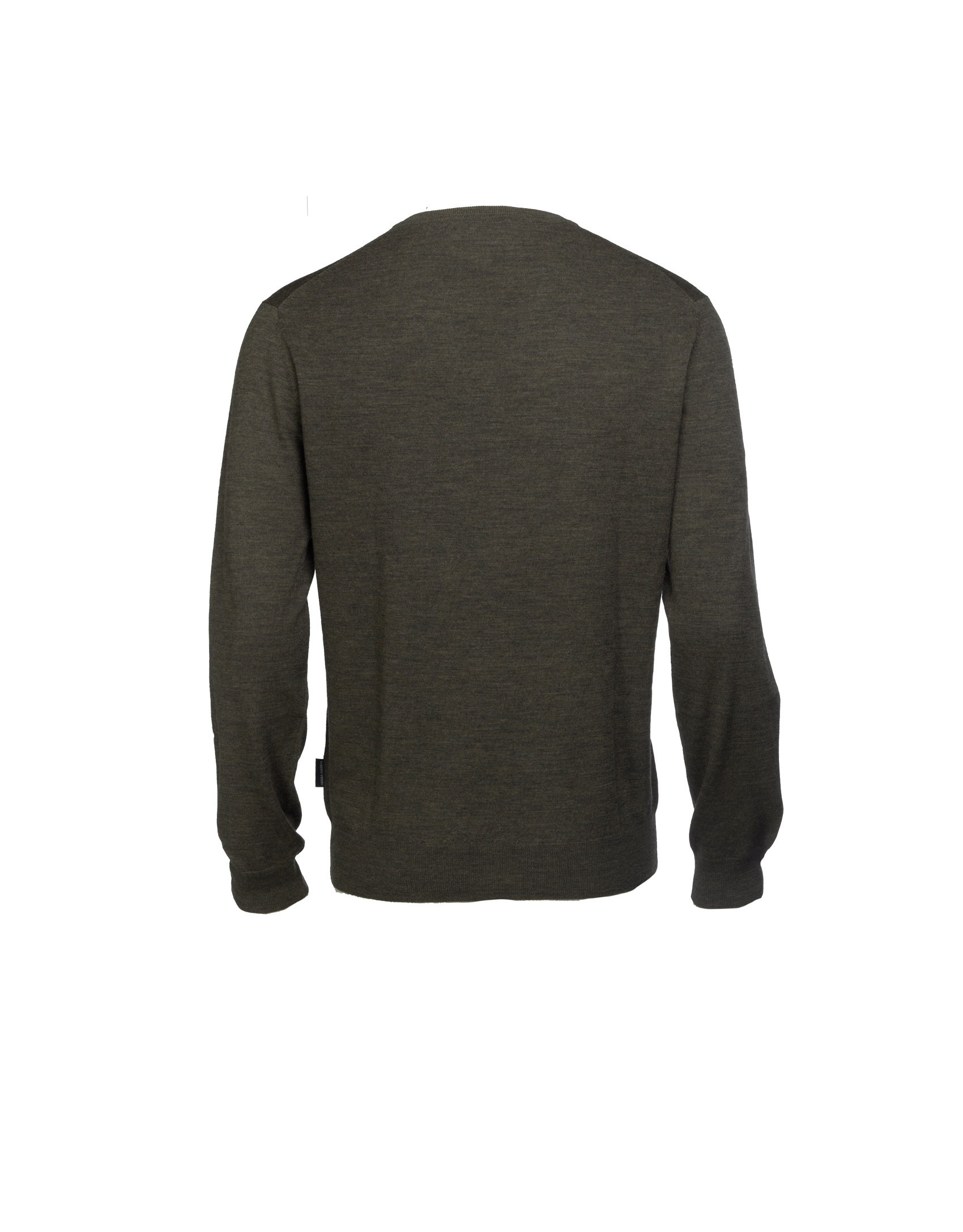 Khaki v neck pullover