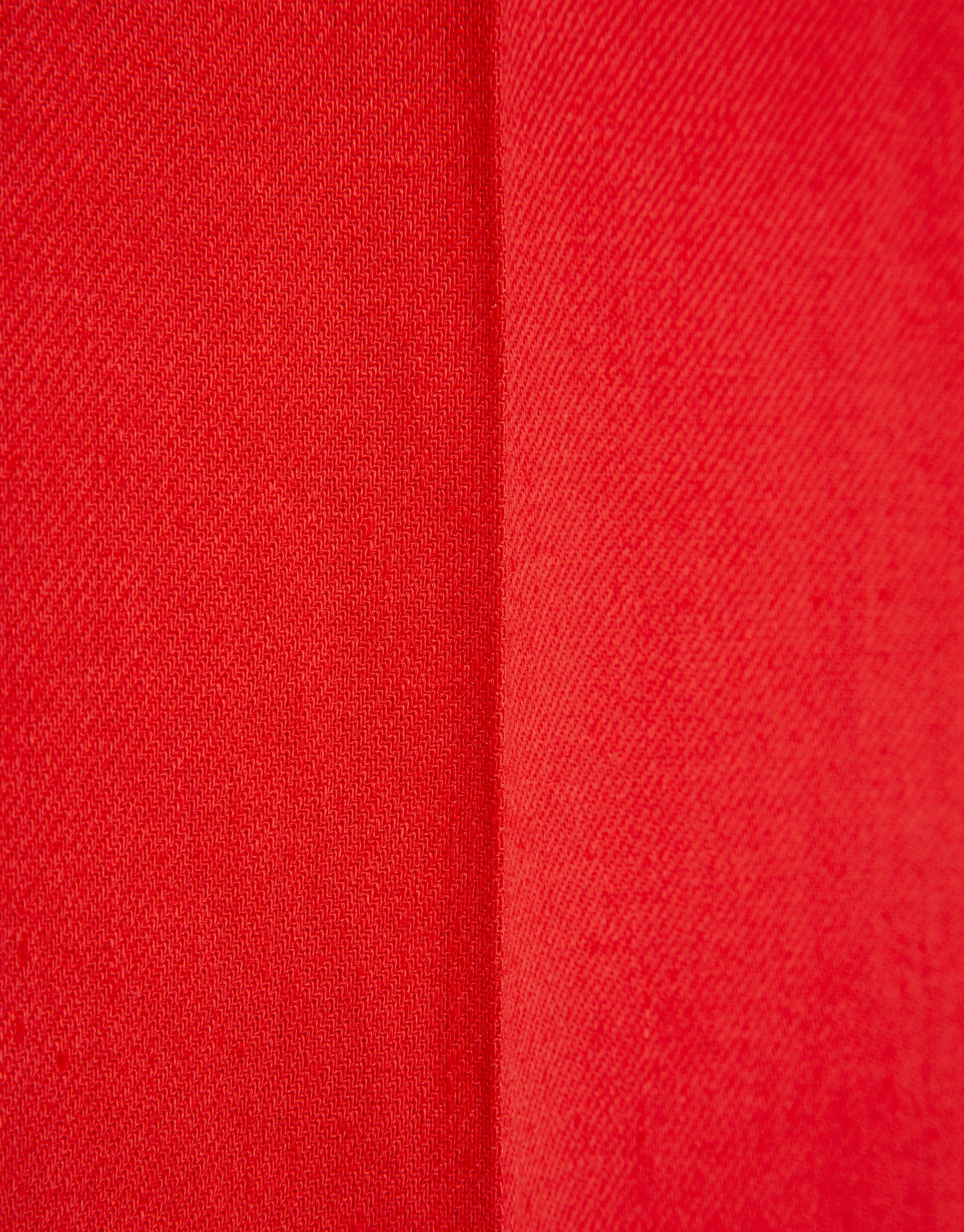 Pantalón recto mezcla lino rojo - Mujer | Roberto Verino
