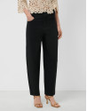 Black cotton balloon trousers - Woman - SS2026 | Roberto Verino