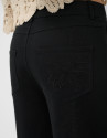 Black cotton balloon trousers - Woman - SS2026 | Roberto Verino