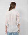 Oversized white linen shirt - Woman - SS2026 | Roberto Verino