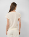 Camiseta cuello pico punto algodón ligero ... | Roberto Verino