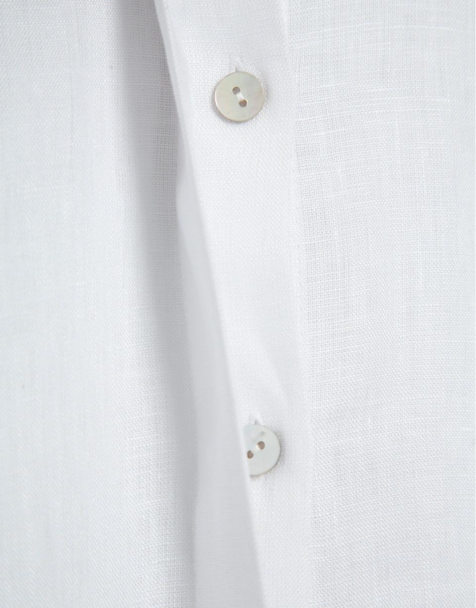 Camisa oversize lino blanca - Mujer - PV2026 | Roberto Verino