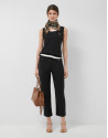 Black and white tank top - Woman - SS2026 | Roberto Verino