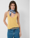 Camiseta tirante doble amarilla - Mujer | Roberto Verino
