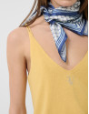 Camiseta tirante doble amarilla - Mujer | Roberto Verino