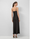 Black strappy slip dress - Woman - SS2026 | Roberto Verino