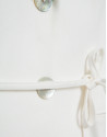 Long off-white linen blend waistcoat - Woman | Roberto Verino