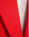 Blazer un botón mezcla lino rojo - Mujer | Roberto Verino
