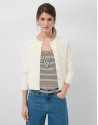 White herringbone jacquard jacket - Woman | Roberto Verino