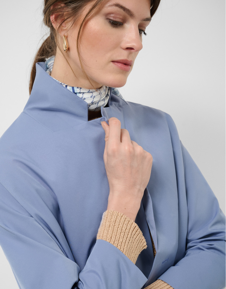 Abrigo gabardina oversize azul - Mujer - PV2026 | Roberto Verino