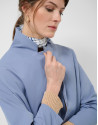 Abrigo gabardina oversize azul - Mujer - PV2026 | Roberto Verino