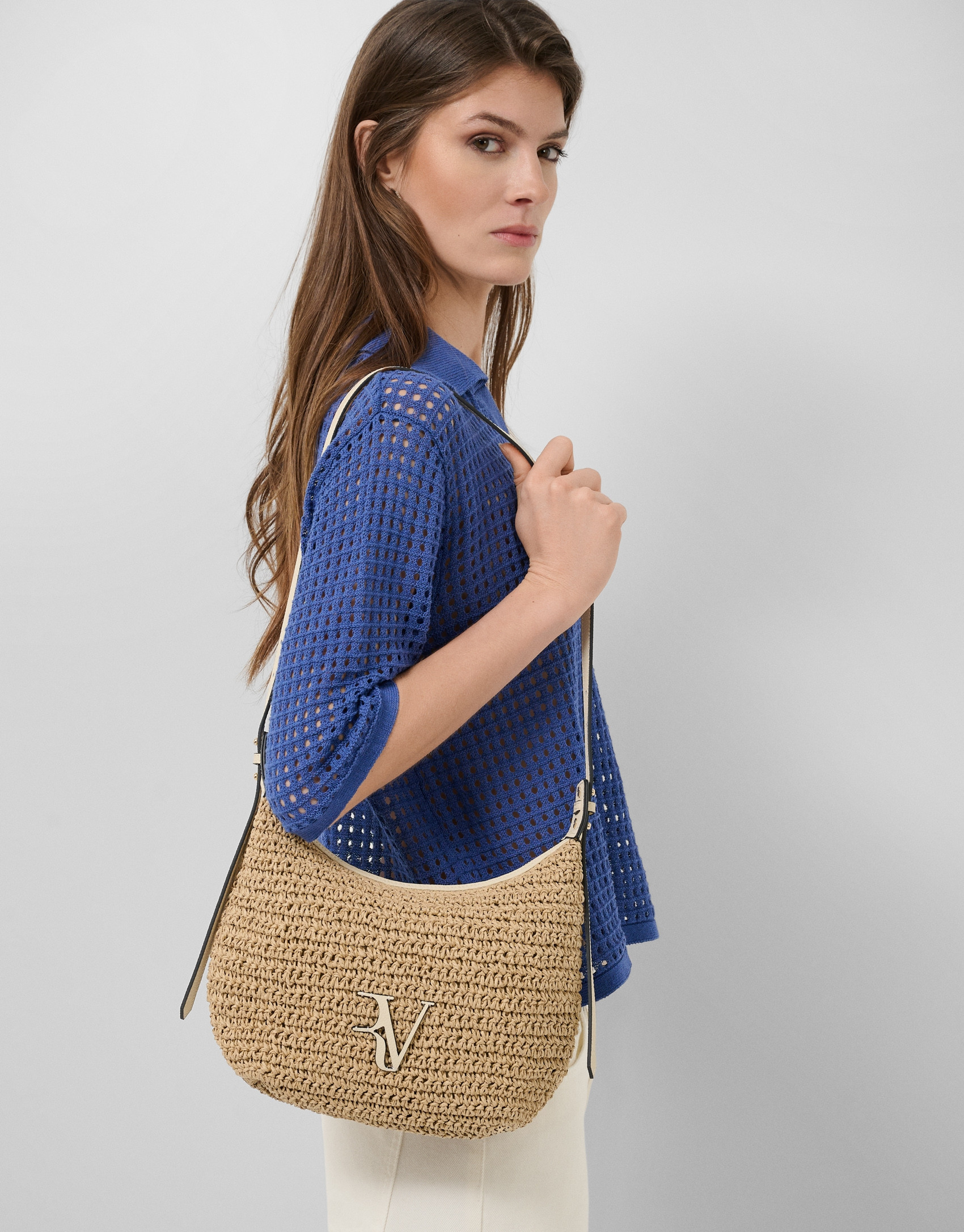 Bolso de hombro Jimena Shoulder crudo - Mujer | Roberto Verino
