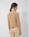 Camel long-sleeved camel wave pattern jumper | Roberto Verino