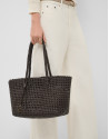 Bolso de hombro Paola Shopper piel anudada ... | Roberto Verino