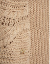 Camel long-sleeved camel wave pattern jumper | Roberto Verino
