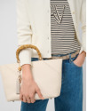 Bolso de mano Clara Satchel piel crudo - Mujer | Roberto Verino