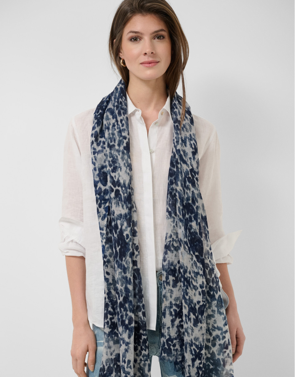 Scarf made from a blend of cotton, modal and ... | Roberto Verino