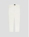 Five-pocket trousers in ecru twill - Man | Roberto Verino