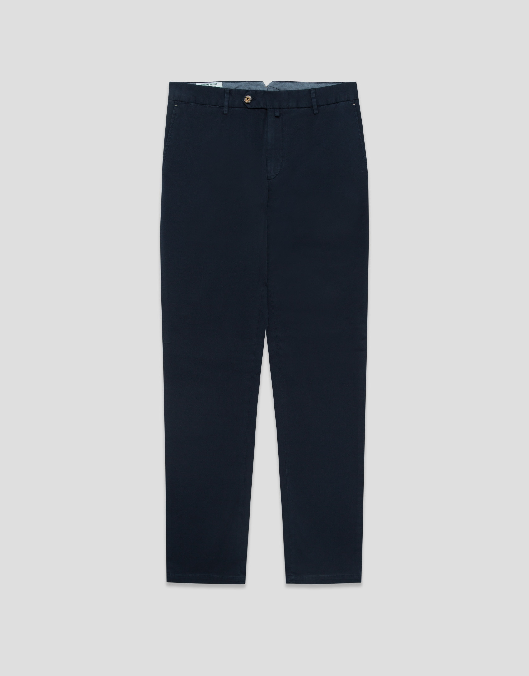 Navy blue dyed chino trousers - Man - SS2026 | Roberto Verino