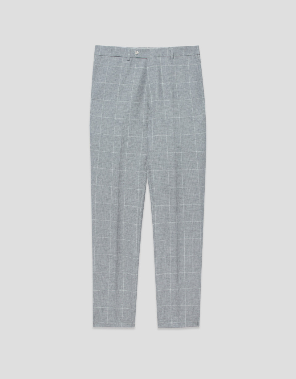 Pantalón separate cuadros tonos grises  | Roberto Verino