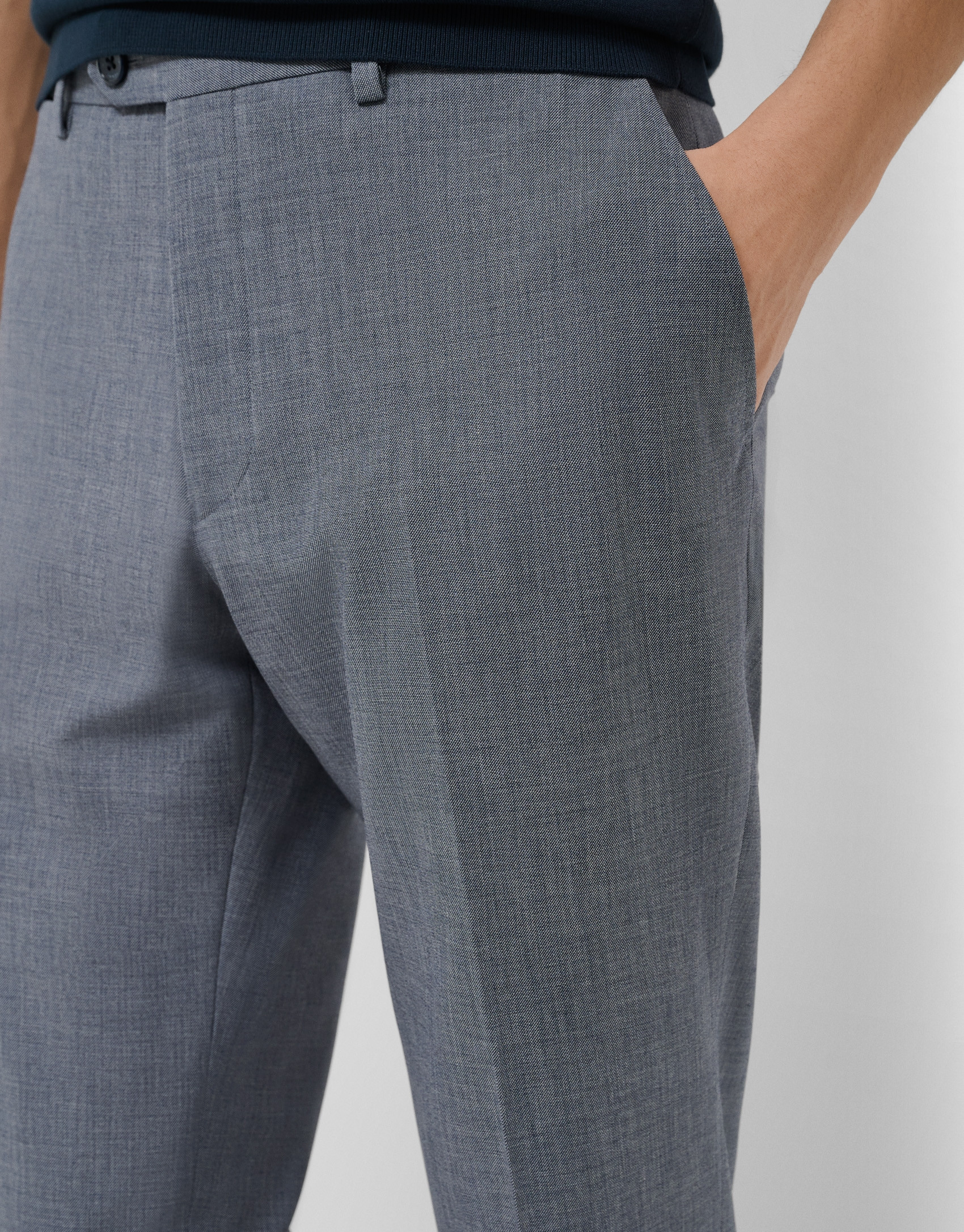 Pantalón separate falso liso azul tinta | Roberto Verino