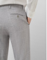 Pantalón separate cuadros tonos grises  | Roberto Verino