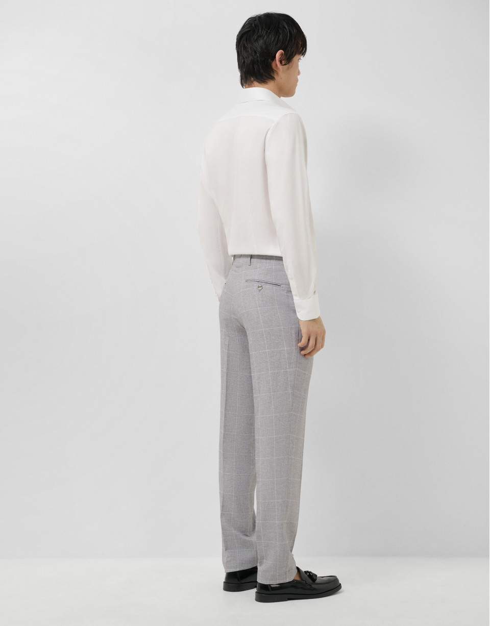 Separate grey checked trousers - Man - SS2026 | Roberto Verino