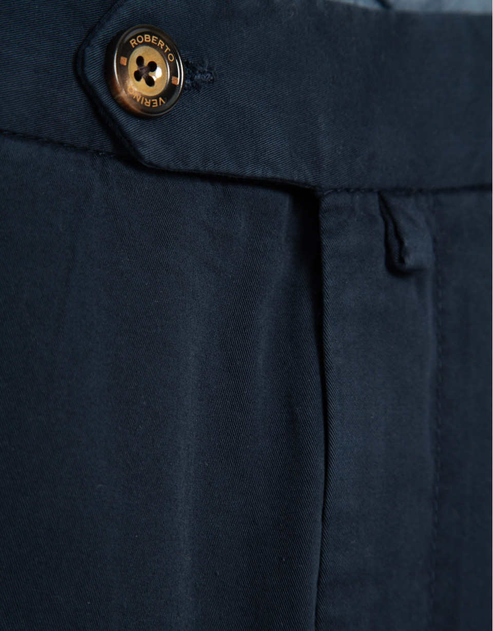 Pantalón chino tintado marino - Hombre | Roberto Verino