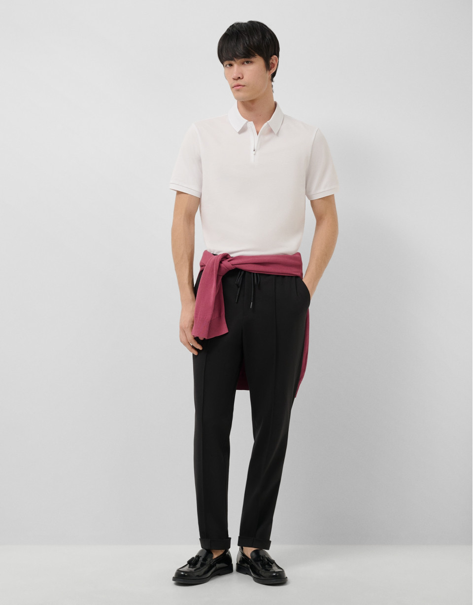 Black knit trousers - Man - SS2026 | Roberto Verino