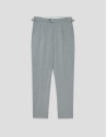 Pantalón gris melange hebillas - Hombre | Roberto Verino
