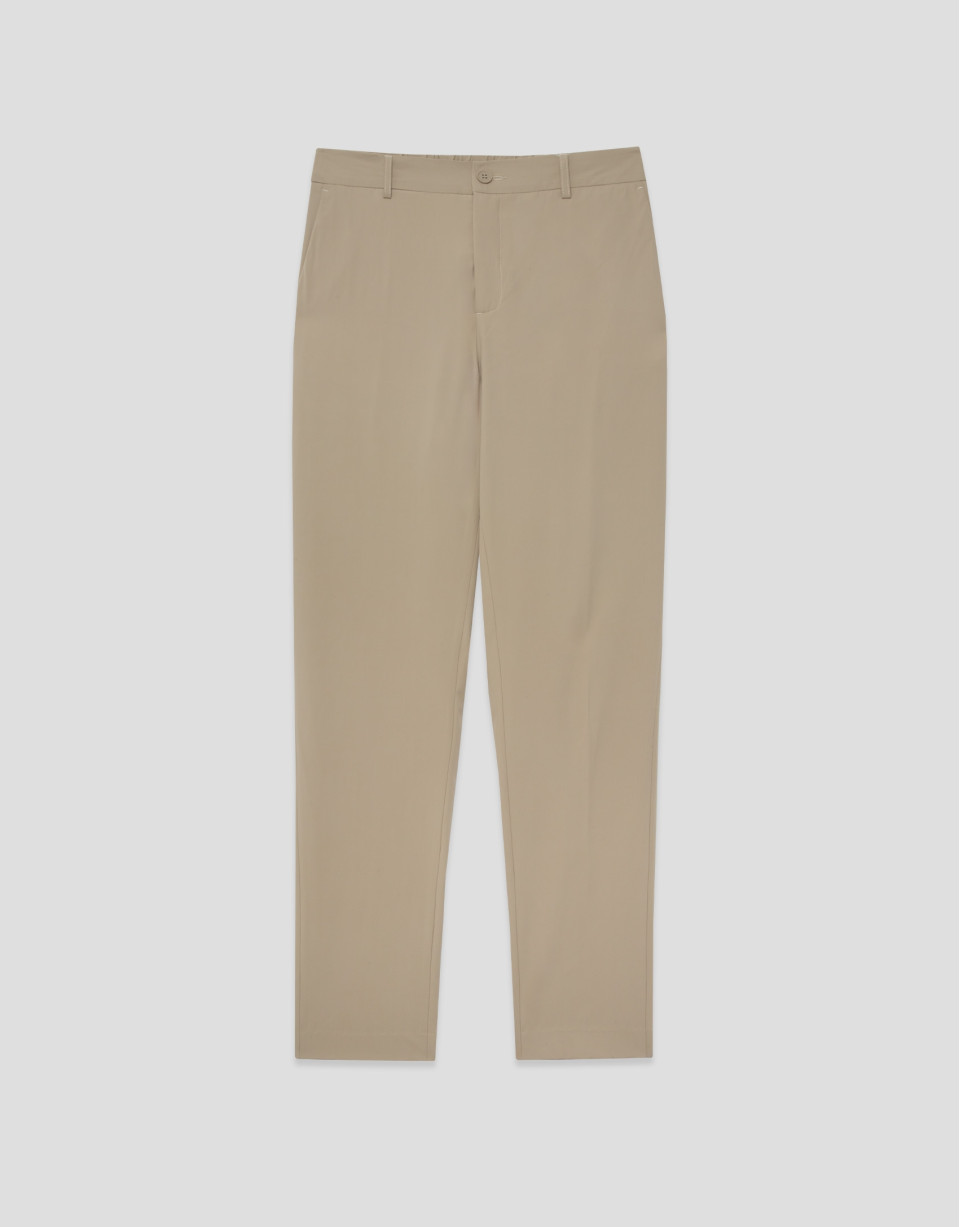 Pantalón separate liso técnico beige - Hombre | Roberto Verino