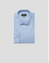 Slim fit dress shirt with light blue/white ... | Roberto Verino