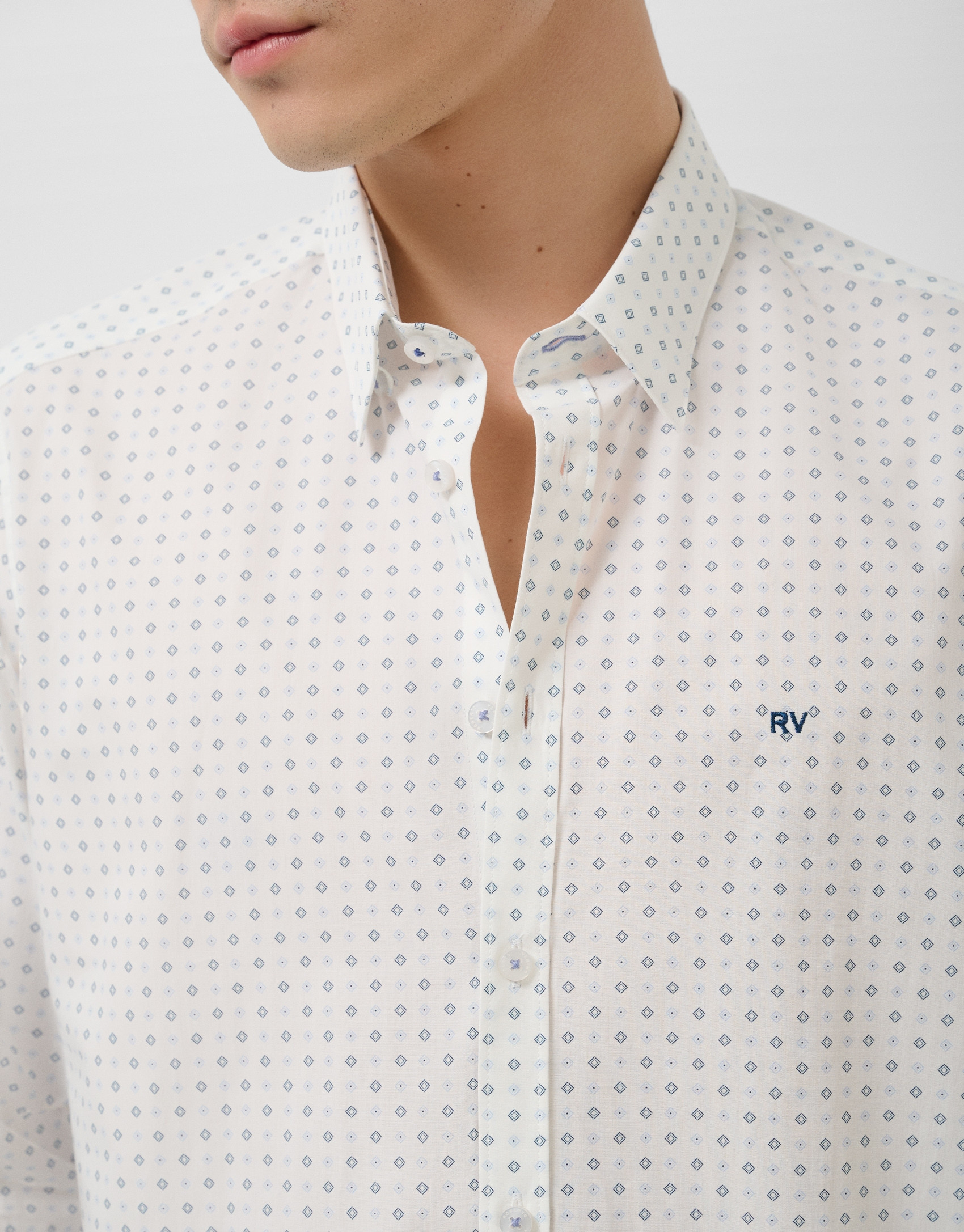 Camisa sport regular fit estampado ... | Roberto Verino