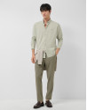 Camisa sport regular oxford caqui claro | Roberto Verino