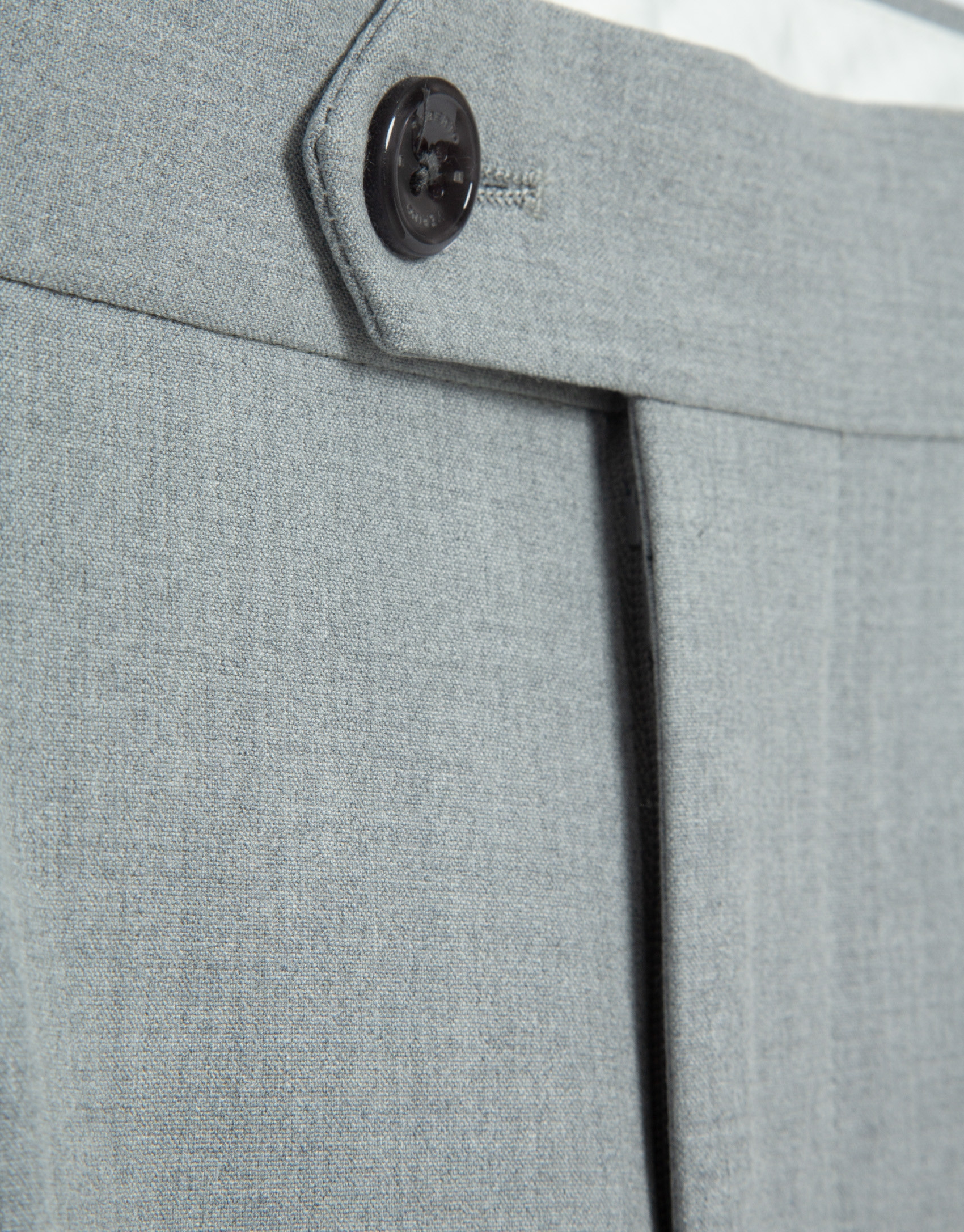 Grey melange trousers with buckles - Man | Roberto Verino