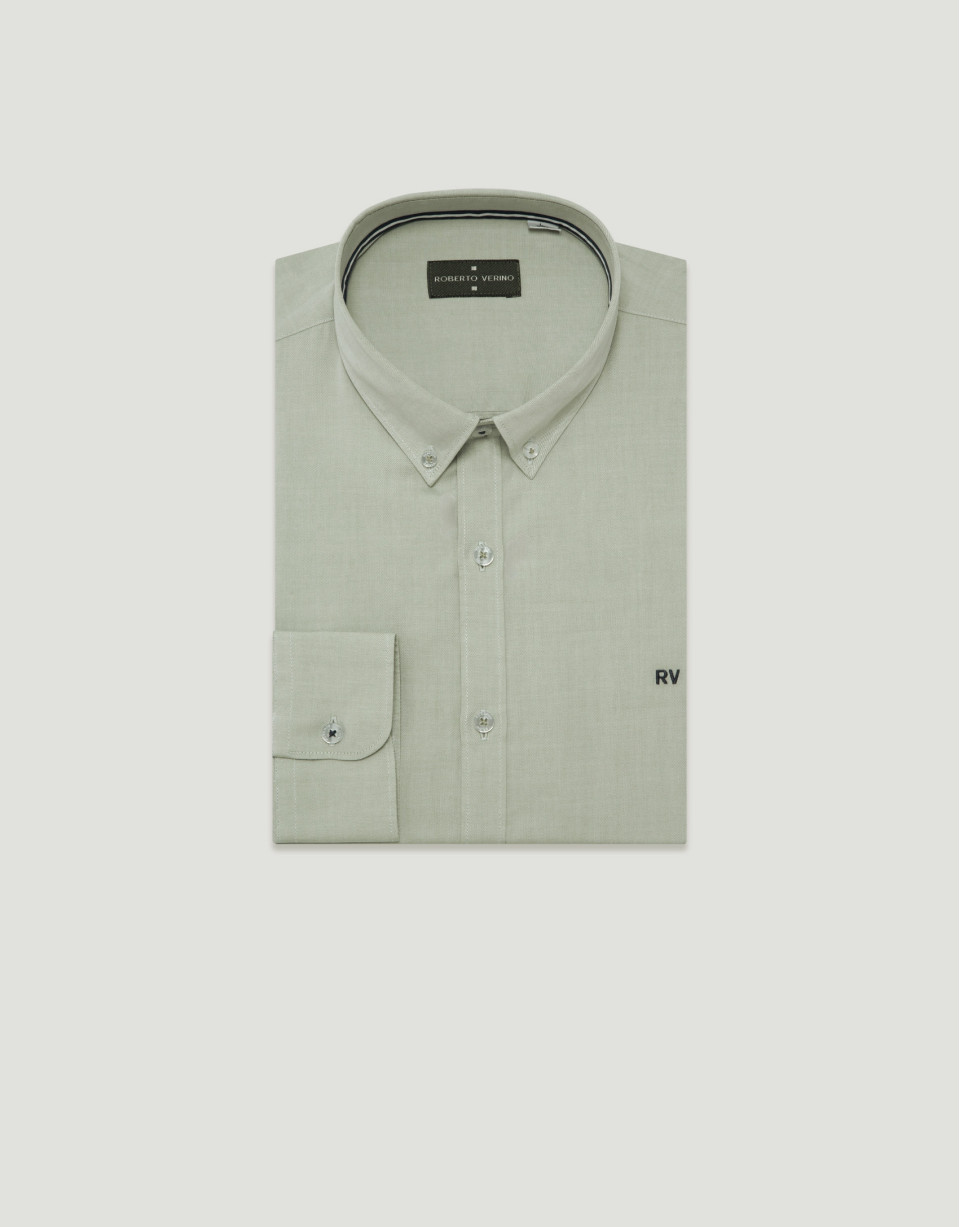 Camisa sport regular oxford caqui claro | Roberto Verino