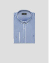 Camisa sport regular rayas blanco y azul | Roberto Verino