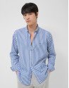Camisa sport regular rayas blanco y azul | Roberto Verino