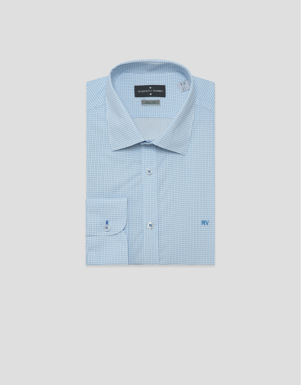 Camisa sport slim fit estampado geométrico ... | Roberto Verino