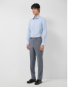 Camisa sport slim fit microestructura azul | Roberto Verino