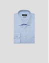 Camisa sport slim fit microestructura azul | Roberto Verino