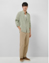 Camisa sport regular lino caqui - Hombre | Roberto Verino