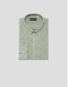 Camisa sport regular lino caqui - Hombre | Roberto Verino