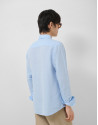 Camisa sport regular lino celeste - Hombre | Roberto Verino