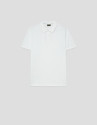 White short-sleeved piqué polo shirt - Man | Roberto Verino