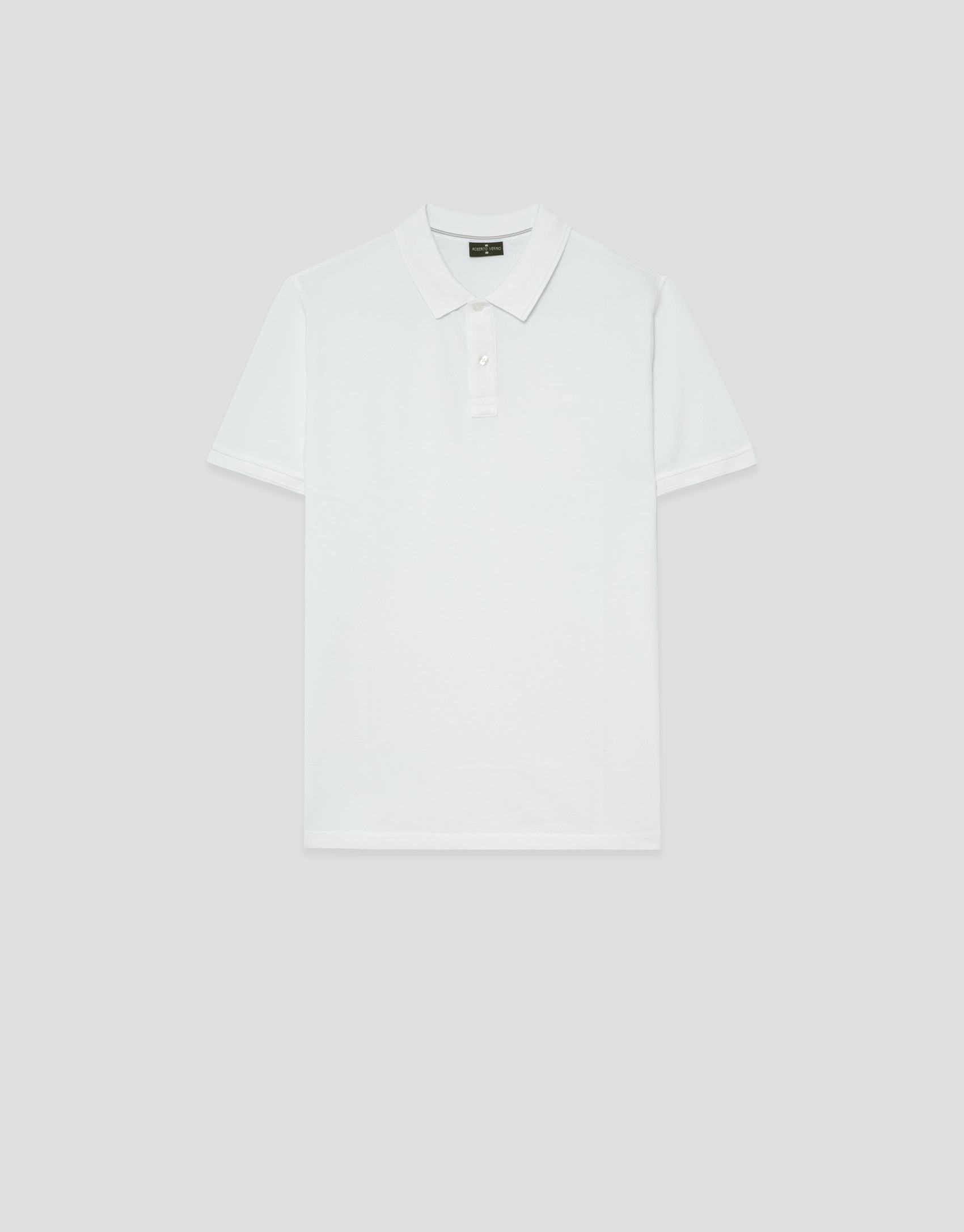 Polo piqué de manga corta blanco - Hombre | Roberto Verino